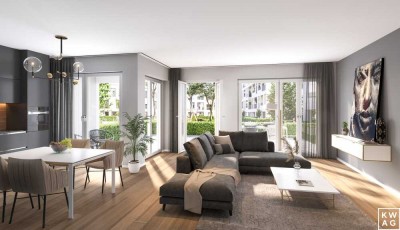 3-Zimmer-Wohnung mit Terrasse und Garten
