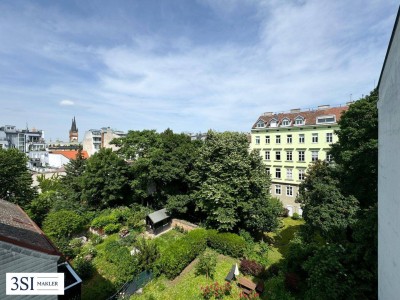 Idyllische Ruheoase Balkon und atemberaubendem Grünblick in zentraler Wiener Lage