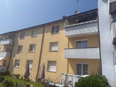 Zentral gelegene 2-Zimmer DG-Wohnung mit Süd-Balkon 
in Lindau-Reutin