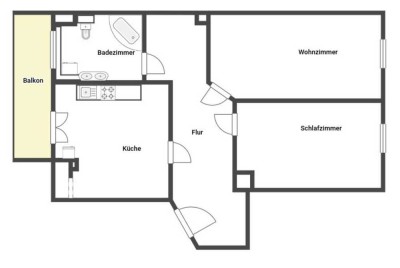 Gepflegtes Wohnen in beliebter Lage: Bewohnte 2-Zi.-ETW mit Balkon in Leipzig-Gohlis