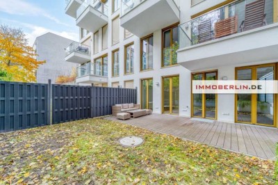 IMMOBERLIN.DE – Toplage! Moderne Wohnung mit ruhiger Südwestterrasse, Garten