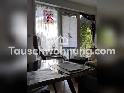 Tauschwohnung: 50qm EG Terrasse und Garten, Küche, Bad gg linksrheinisch