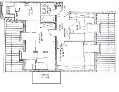 Von Privat, Ismaning, sonnige 3 Zimmer DG Whg, 2.OG, große Wohnküche, TG, Gartenmitnutzung
