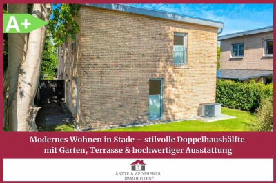Modernes Wohnen in Stade– stilvolle Doppelhaushälfte mit Garten, Terrasse & hochwertiger Ausstattung