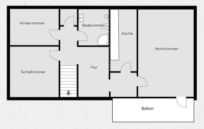 3 Zimmer Wohnung in Liebenau