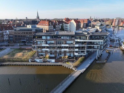 Exklusive 2-Zimmer Innenstadtwohnung mit Wasserblick in Emden