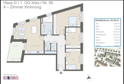 Moderne 4-Zimmer Wohnung mit Balkon in Misburg-Nord