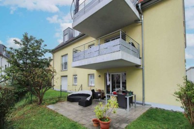 Helle Erdgeschosswohnung mit Terrasse, Garten und TG-Stellplatz