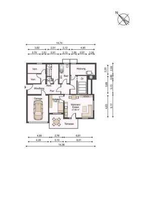 Erstbezug nach Sanierung: 2-Zi.-Wohnung mit Terrasse in Laupheim