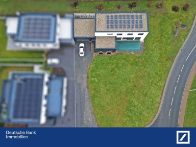 Aussicht! Qualität und aktueller energetischer Standard! Bauhaustil inklusive!