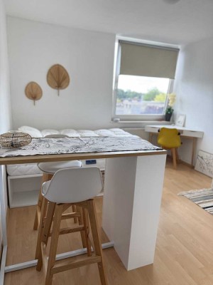 Stilvolle, möblierte 1-Zimmer-Wohnung mit Einbauküche in Münster. Perfekt geeignet für Studenten.