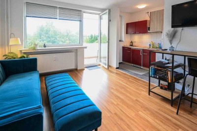 Möblierte 1-Raum-Wohnung mit Loggia in Hannover-Ricklingen