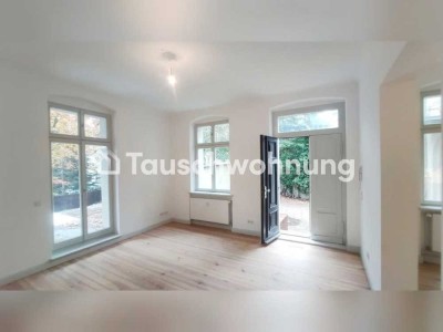 Tauschwohnung: 2-Raum sanierte Altbauwohnung mit Terrasse