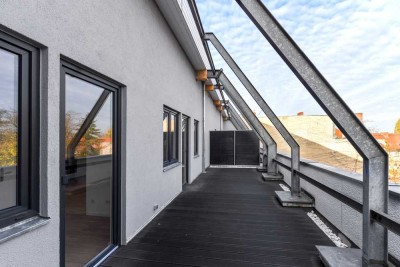 Dachgeschoss mit großer ruhiger Terrasse