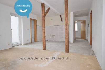 4-Zimmer • komplett modernisiert • offene Küche • Balkon • Stellplatz • Bad mit Fenster • ab 03/25