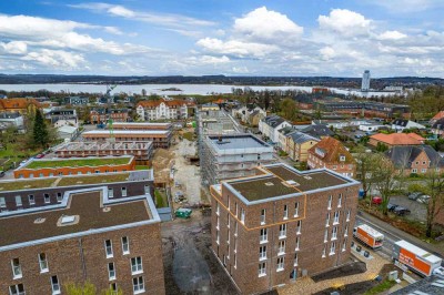 Traumhafte Neubauwhg. mit Blick auf die Schlei! 3 Zi., 72 qm Wfl. + 34 qm Dachterrasse! Mit Aufzug!