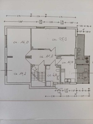 3-Zimmer-Wohnung, 90 m², 1. OG