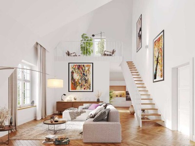 Haus Arbor: Großzügige Räumlichkeiten und Blick in den malerischen Park