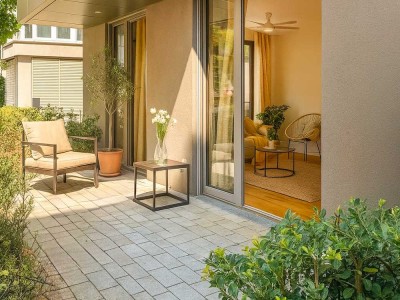 Zentrales Familienglück: Stilvolle Neubauwohnung mit viel Platz und bester Anbindung