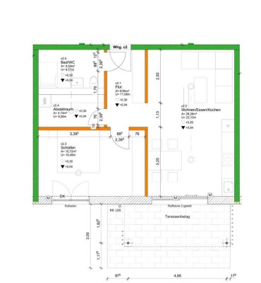 Attraktive 2-Raum-Wohnung mit EBK, PKW-Stellplatz und eigenem Garten in Wertach