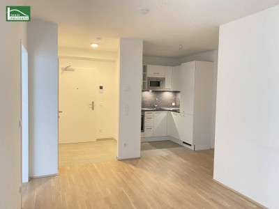 Innenhof-Gartenwohnung in direkter Nähe zur U6 und S-Bahn Handelskai sowie Millennium City! Ab September 2025