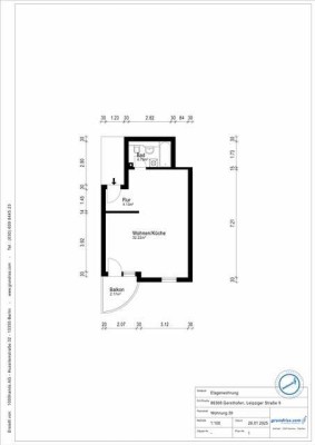 1-Zimmer-Wohnung mit Balkon und EBK in Gersthofen