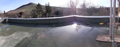 Sehr helle 2-Zi.-Wohnung mit sehr großer Dachterrasse für 1-2Personen, Erstbezug nach Kernsanierung