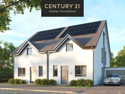 Baubeginn 11/2025: Neubau-Doppelhaus inkl. PV-Anlage am Feldrand von Hambrücken!