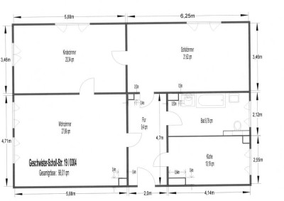 3 Raumwohnung Nähe Kulkwitzer See