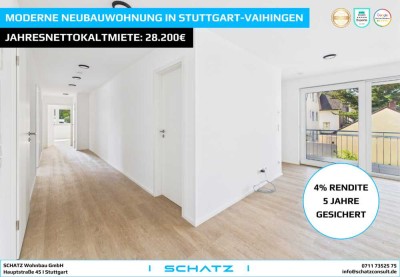 Moderne Neubauwohnung in Stuttgart-Vaihingen – Kapitalanlage mit 4 % Rendite