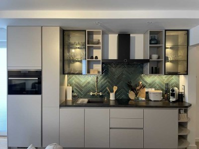 Stilvolle, möblierte 1-Zimmer-Wohnung mit Luxus Innenausstattung mit EBK in Wiesbaden Bierstadt