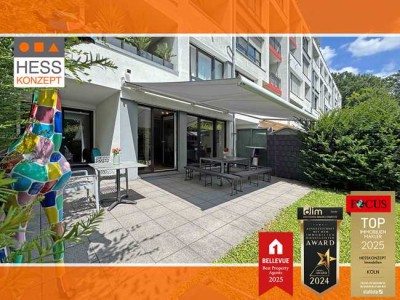 PROFI-FILM ANSCHAUEN: Barrierefreie Süd-Garten-Wohnung, Küche, TG-Platz möglich