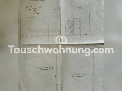 Tauschwohnung: Schöne kleine Altbauwohnung mit Parkblick und Garten