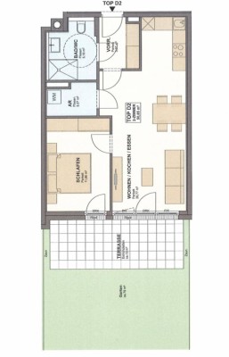 Moderne, barrierefreie 2-Zimmer-Wohnung mit großem Garten &amp; Tiefgarage in Wals