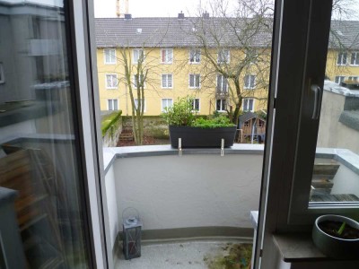 Köln-Mülheim, 1,5 Zimmer, Einbauküche, Gartennutzung, Balkon