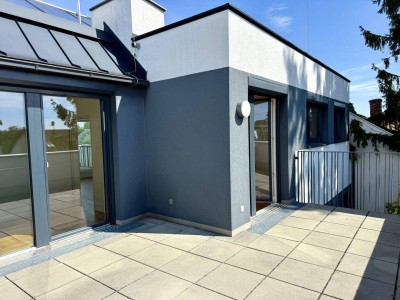 Traumlage - an der Alten Donau - 80 m² Wohnfläche - direkt bei U1 - Grünruhelage - 40 m² Dachterrassen