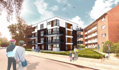 Exklusive 3-Zimmer-Dachgeschosswohnung mit Einbauküche und Balkon in Hamburg Barmbek-Nord