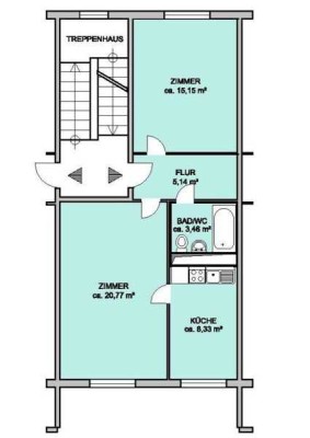 Zuhause fühlen: günstige 2-Zimmer-Wohnung