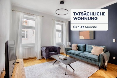 Frisch sanierte 3 Zi Altbau Wohnung im 2. Bezirk, U1 Taborstraße, Augarten (VIE367)