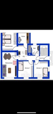 Vollständig renovierte 4-Raum-Wohnung mit Einbauküche in Mörfelden-Walldorf