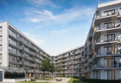 *NEUBAU Lichtdurchflutete, schöne 1,5-Zimmer-Wohnung m. gehobener Ausstattung in Nürnberg *ERSTBEZUG