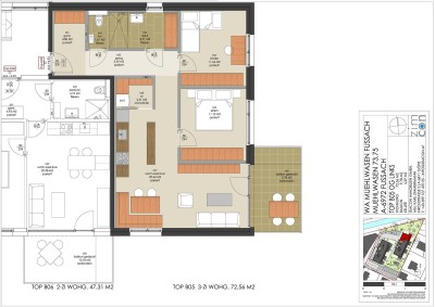 3-Zi südseitige Wohnung Top B5 inkl. Wohnbauförderung in See Nähe