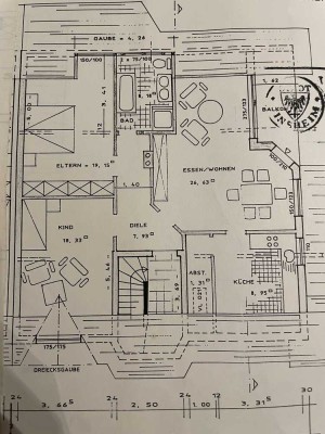 Schöne 3-Zimmer-Dachgeschosswohnung mit Balkon und EBK in Sinsheim