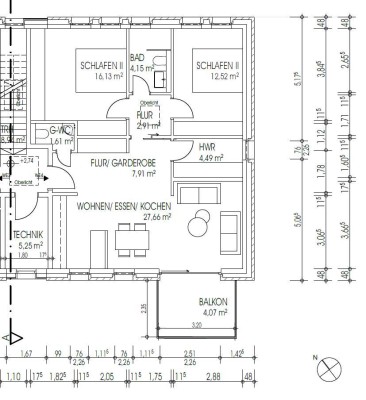 Moderne 3-Zimmer-Wohnung mit Balkon & Carport