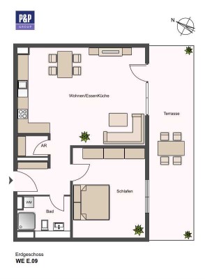 „Stylische Neubau-Terrassenwohnung mit eigenem Gartenanteil – Ihr neues Zuhause mit Wow-Faktor!“