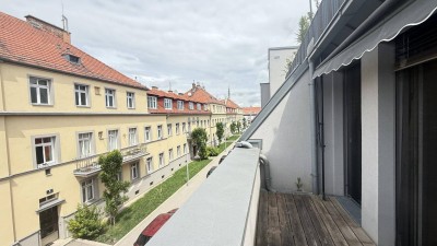 Eugen-Bormann-Gasse: 2-Zimmer-Neubau mit Terrasse und Garagenstellplatz inklusive!