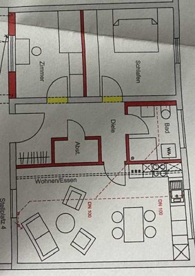 WG Wohnung im EG in Iffezheim mit Einbauküche