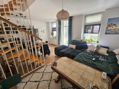 Wundervolle Maisonettewohnung in Buckau inkl. offener Raumgestaltung+2 Balkone+Bad mit Wa&Du+GästeWC