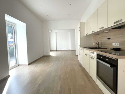 Barrierefreie 2-Zimmer-Wohnung mit EBK und Terrasse in zentraler Lage