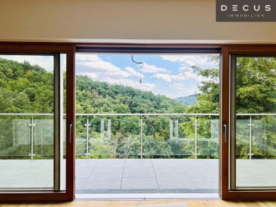 IDYLLE - EINFAMILIENHAUS IN ROMANTISCHER HANGLAGE - ERSTBEZUG NACH KOMPLETTSANIERUNG ZUM NIEDRIGENERGIEHAUS - FERNBLICK